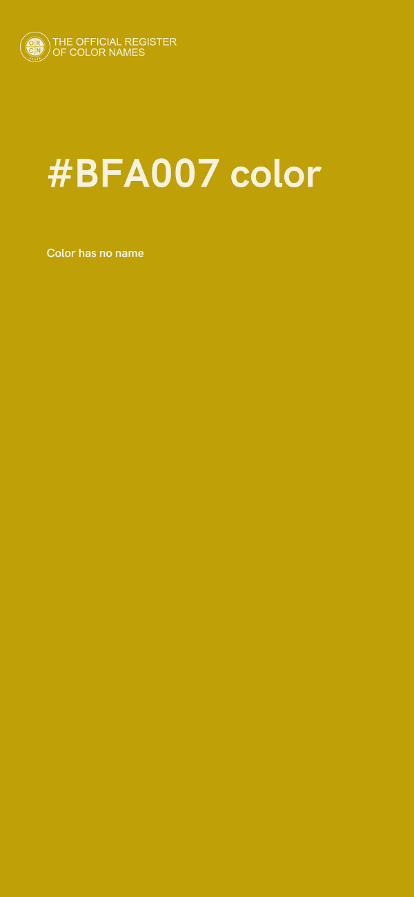 #BFA007 color image