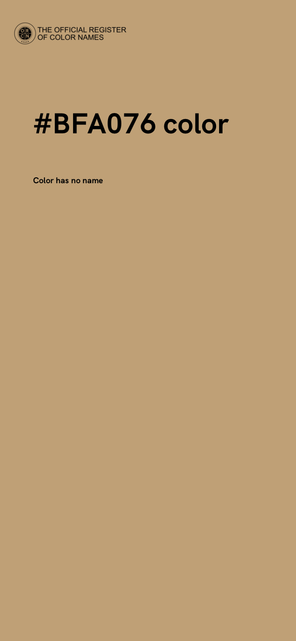 #BFA076 color image