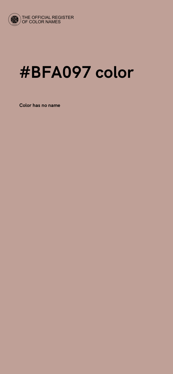 #BFA097 color image