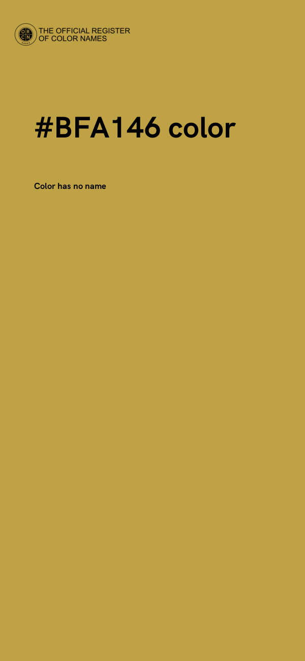 #BFA146 color image