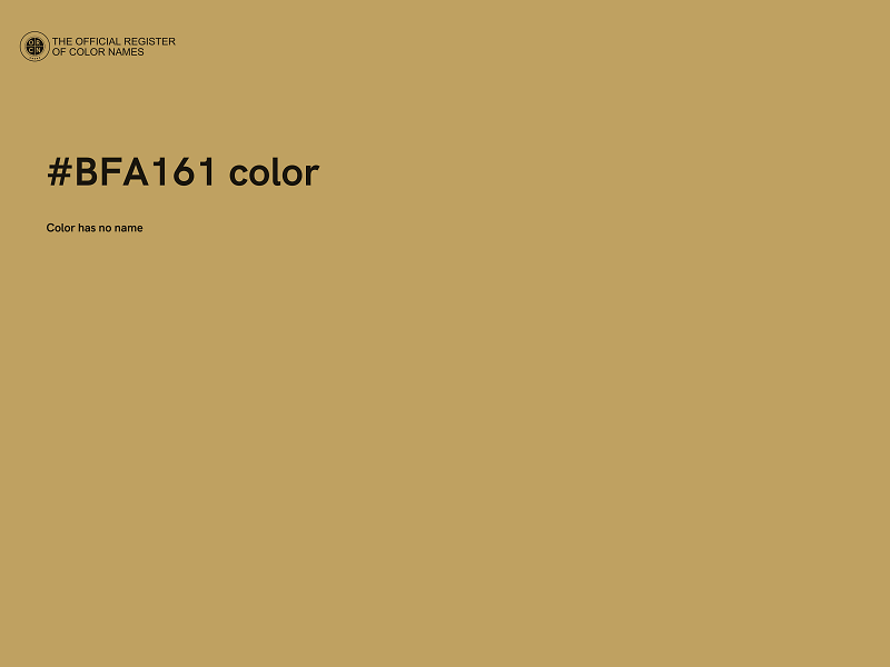 #BFA161 color image