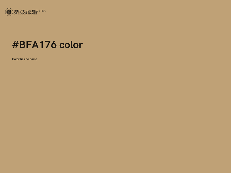 #BFA176 color image