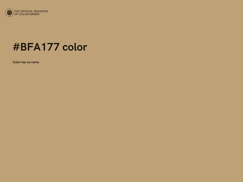 #BFA177 color image