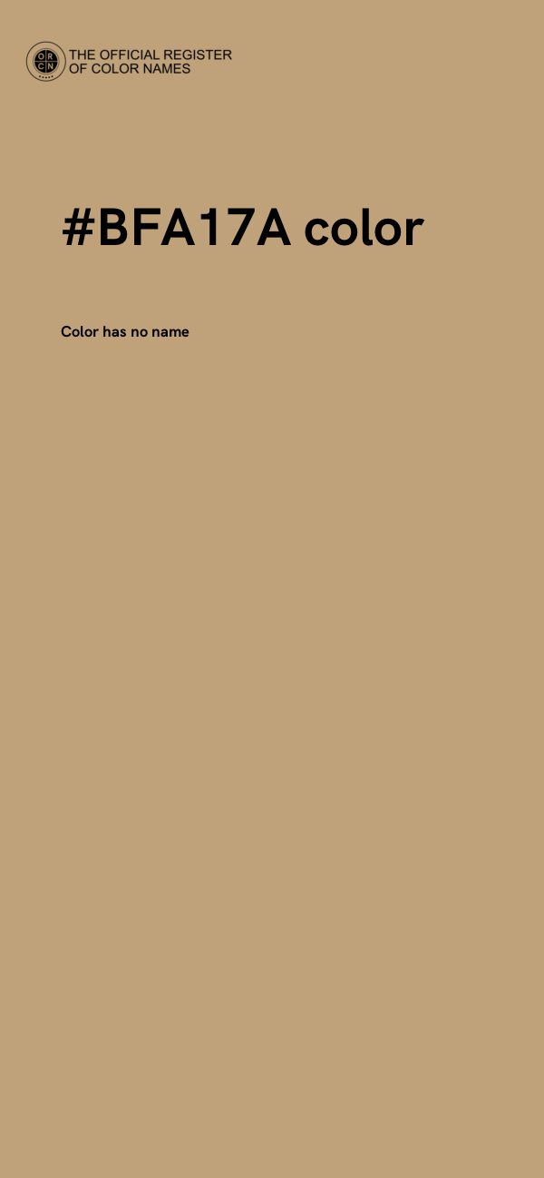 #BFA17A color image
