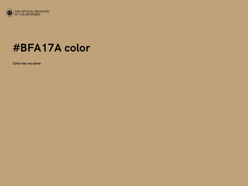 #BFA17A color image