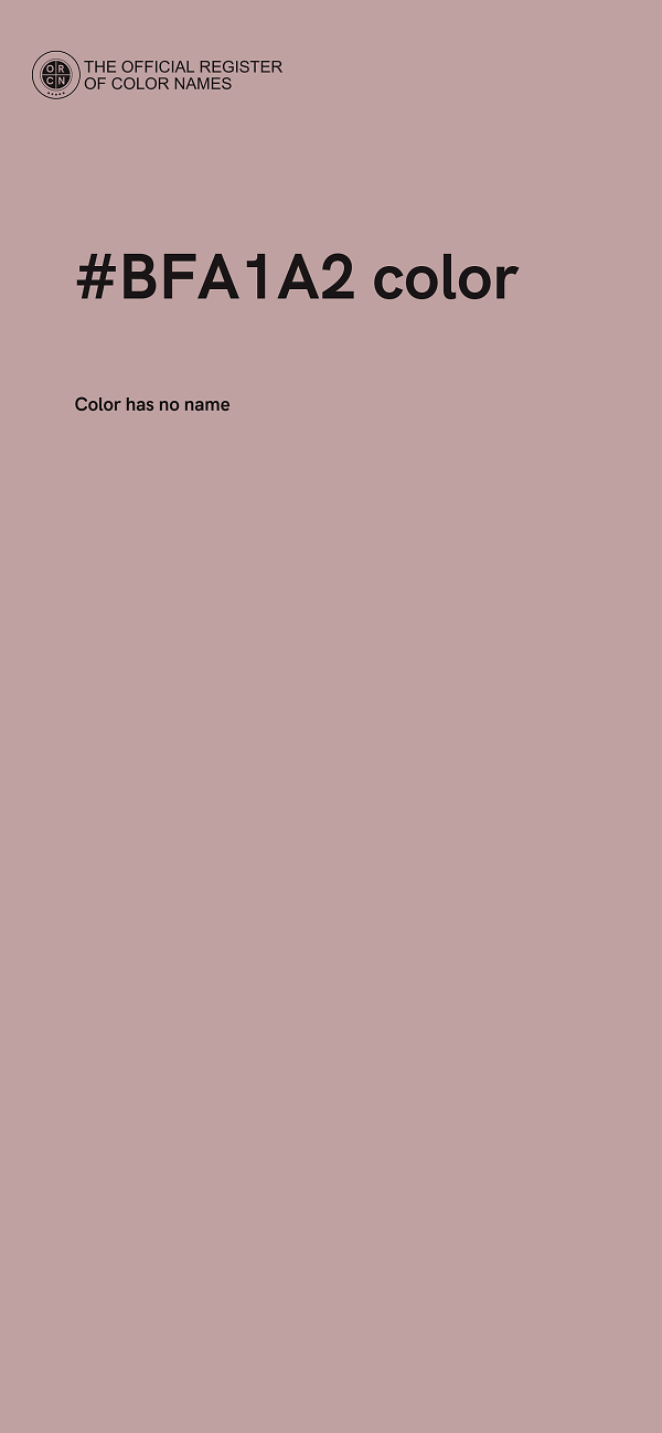 #BFA1A2 color image