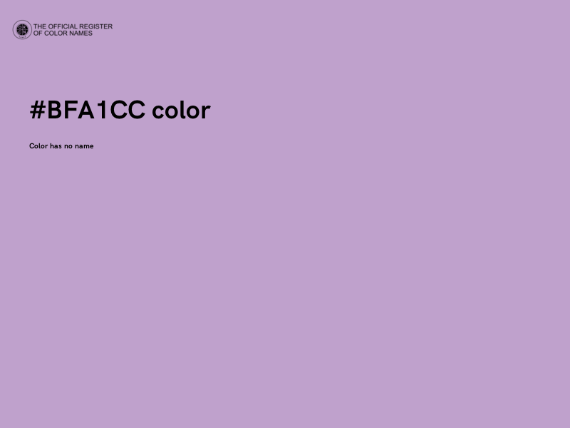 #BFA1CC color image