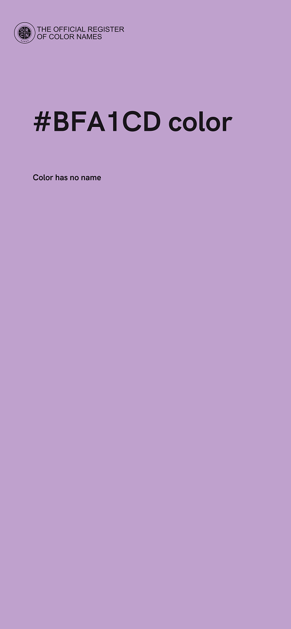 #BFA1CD color image