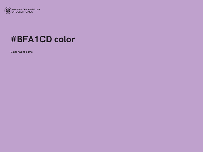 #BFA1CD color image