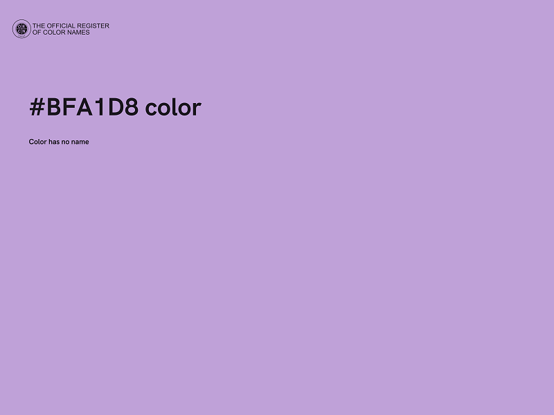 #BFA1D8 color image