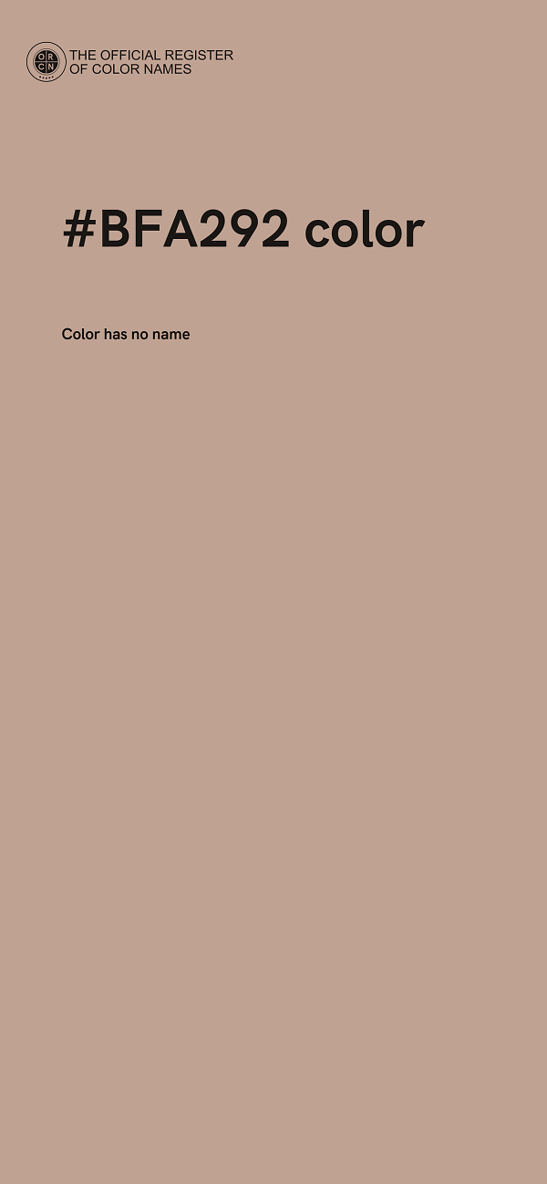 #BFA292 color image