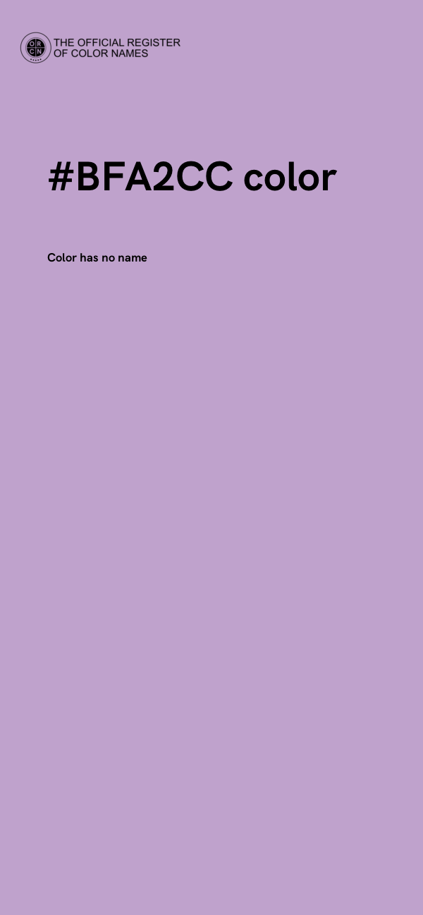 #BFA2CC color image