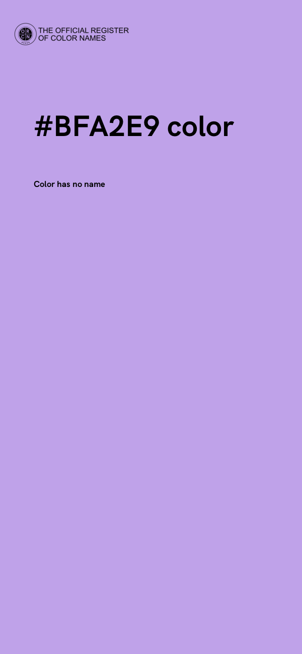 #BFA2E9 color image