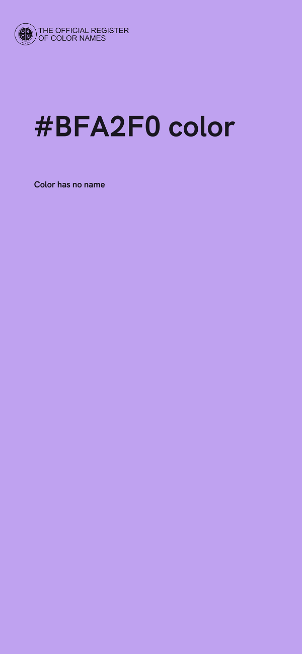 #BFA2F0 color image