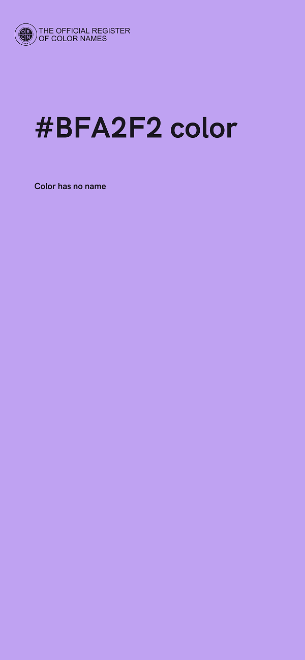 #BFA2F2 color image