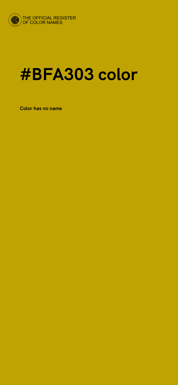 #BFA303 color image