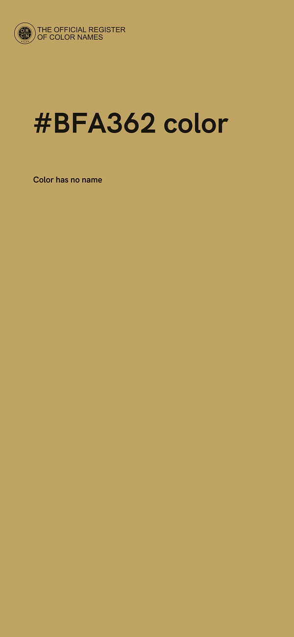 #BFA362 color image