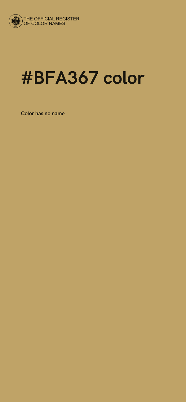 #BFA367 color image