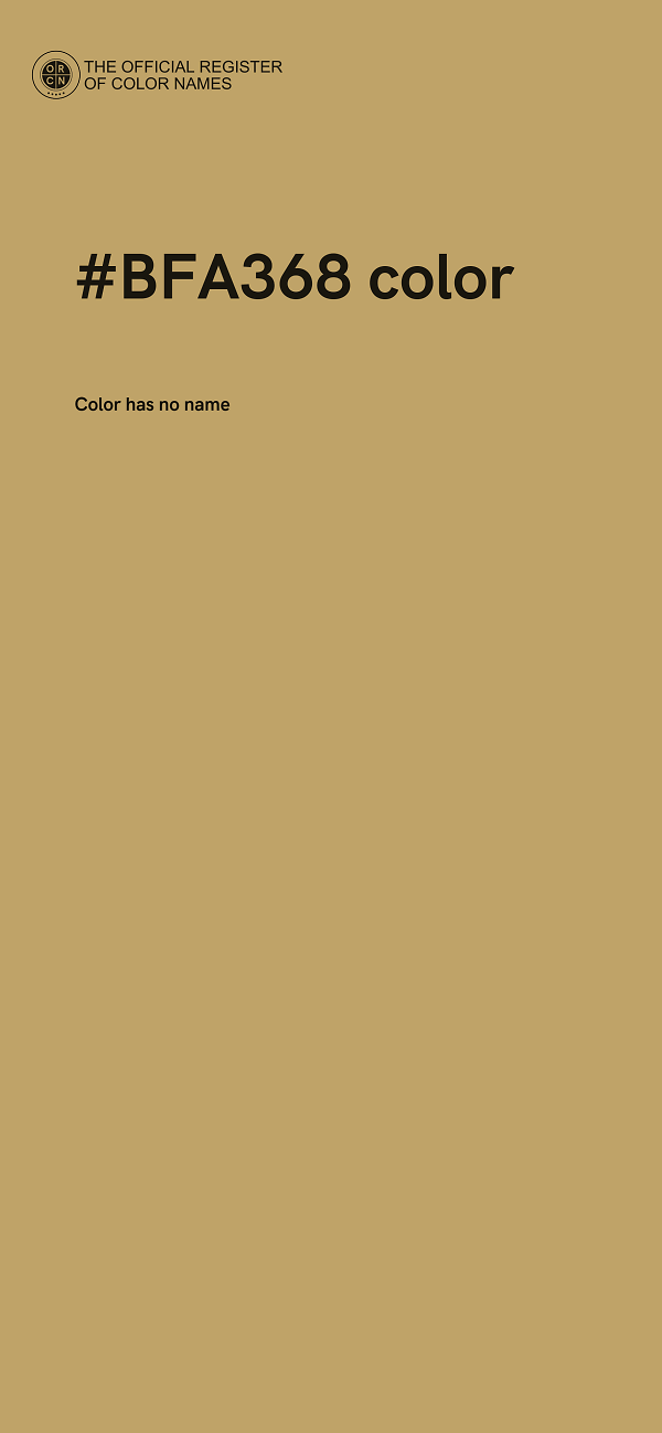 #BFA368 color image