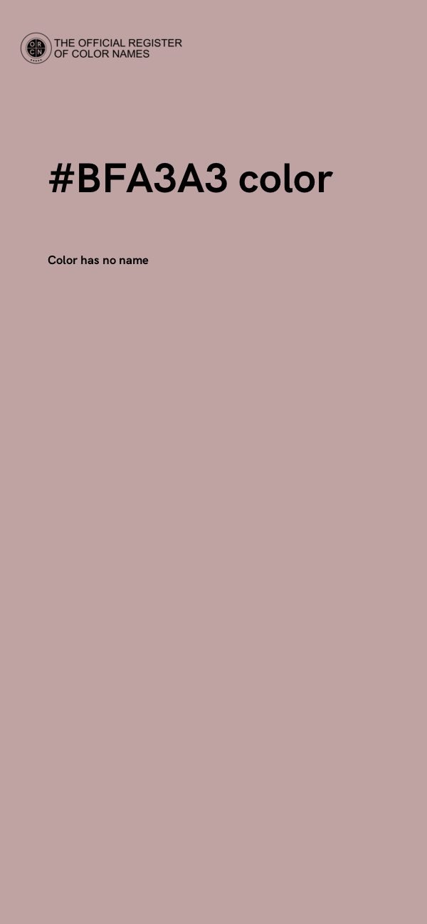 #BFA3A3 color image