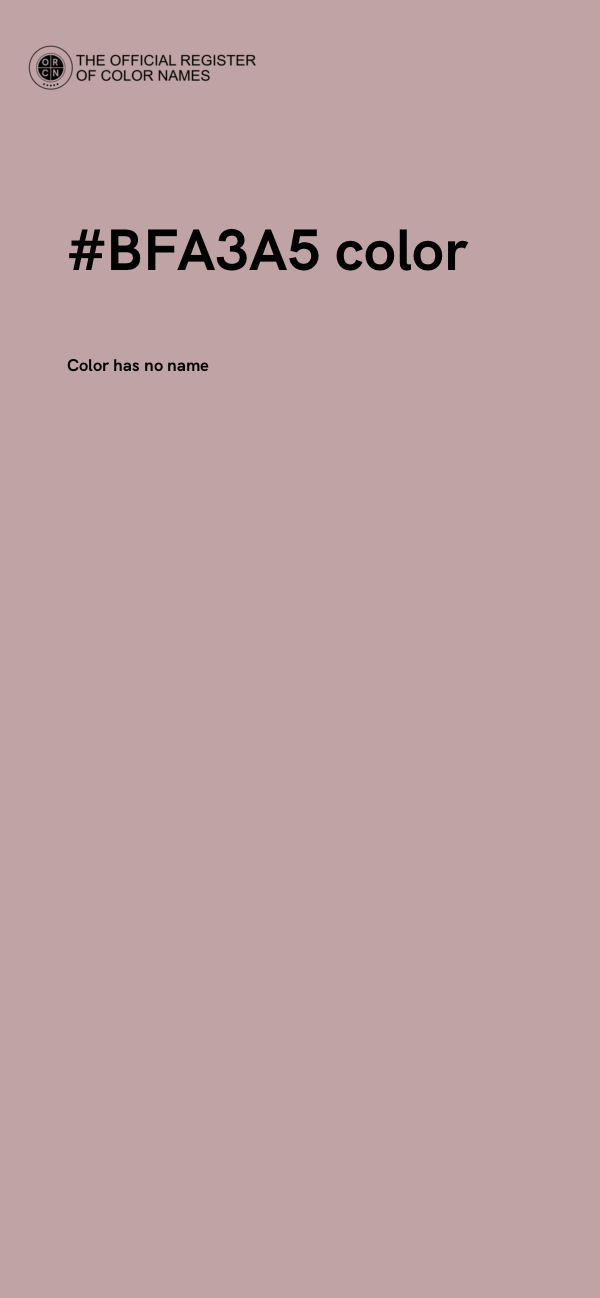 #BFA3A5 color image