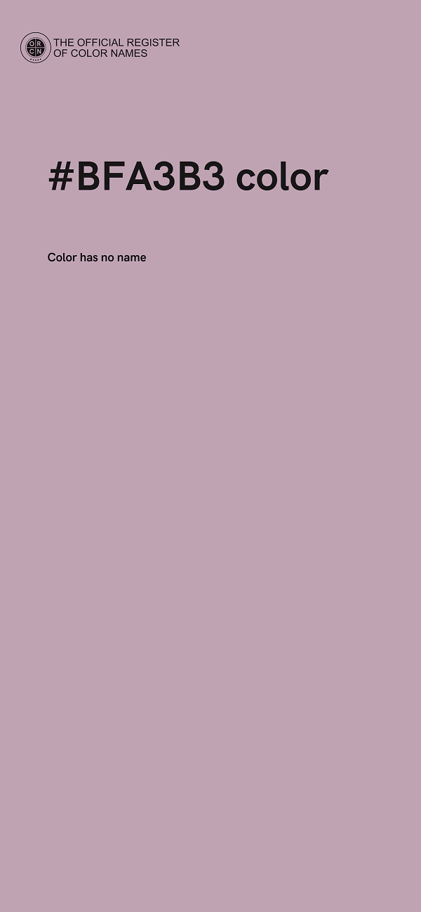 #BFA3B3 color image