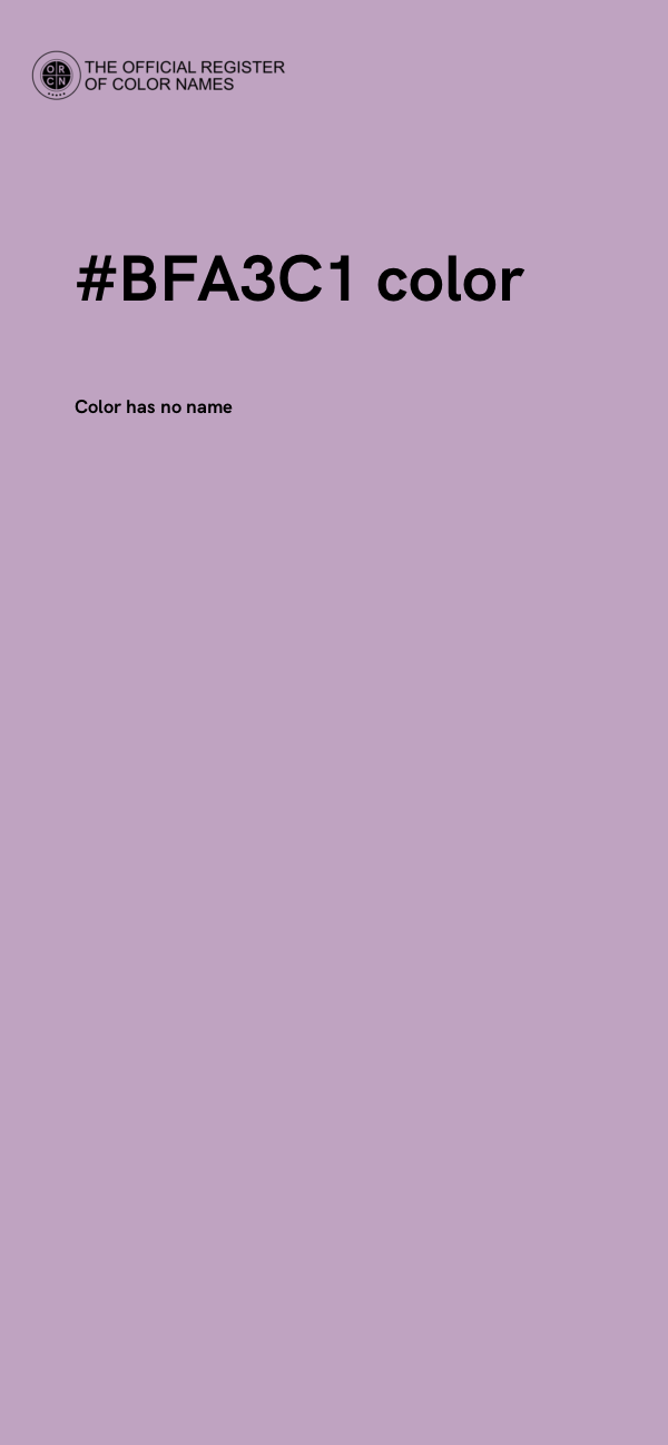#BFA3C1 color image