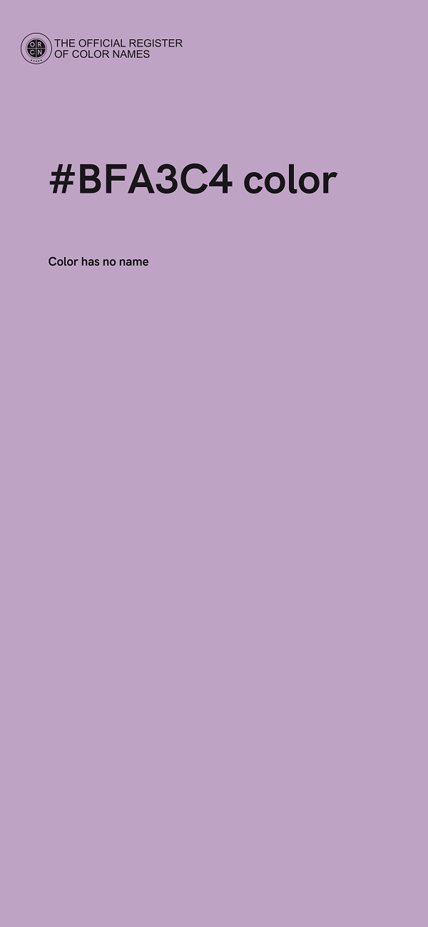 #BFA3C4 color image