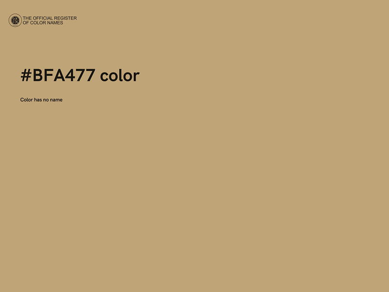 #BFA477 color image