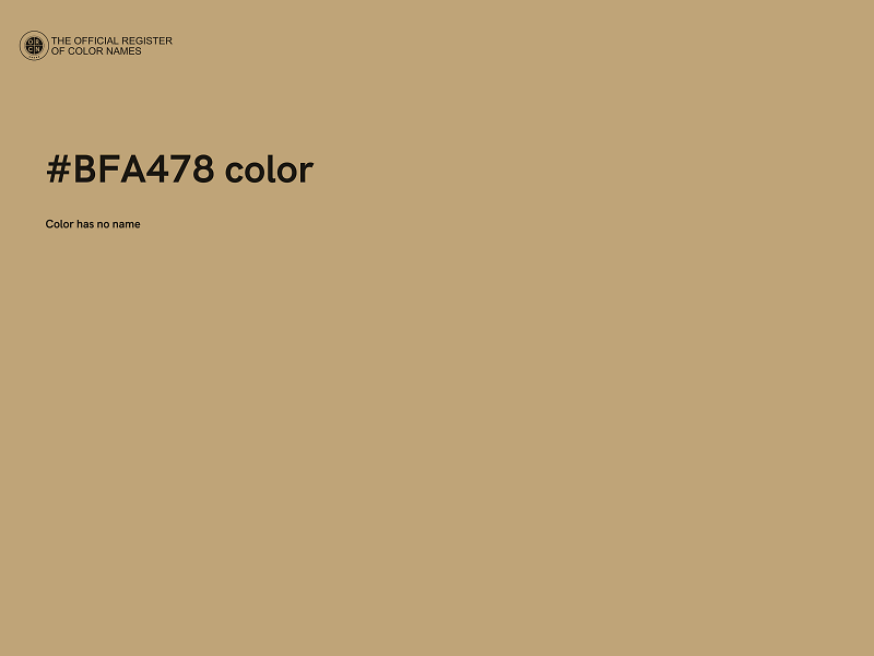 #BFA478 color image