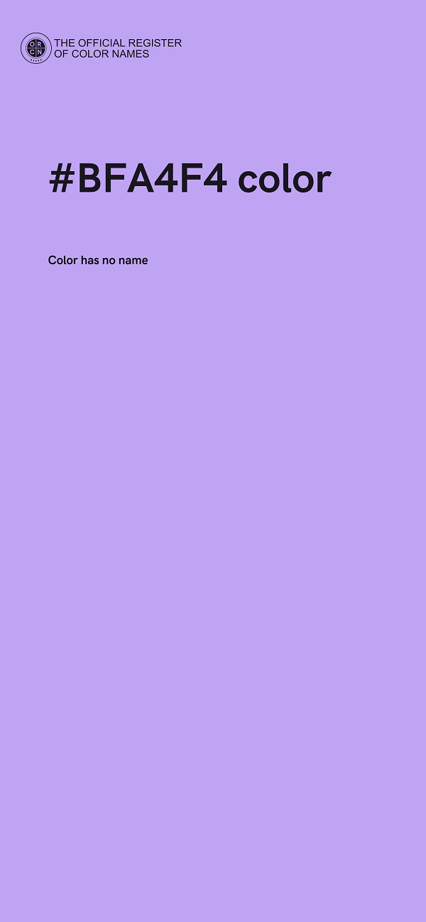 #BFA4F4 color image