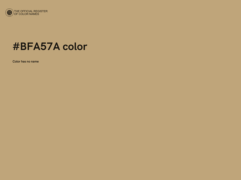 #BFA57A color image