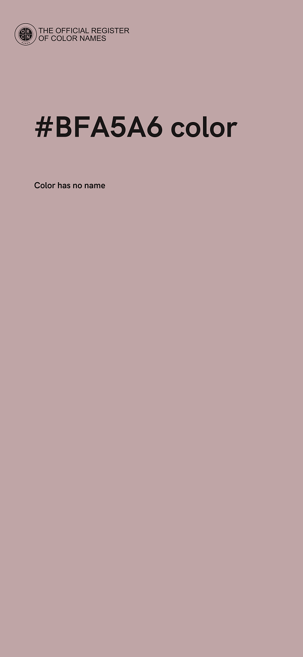 #BFA5A6 color image