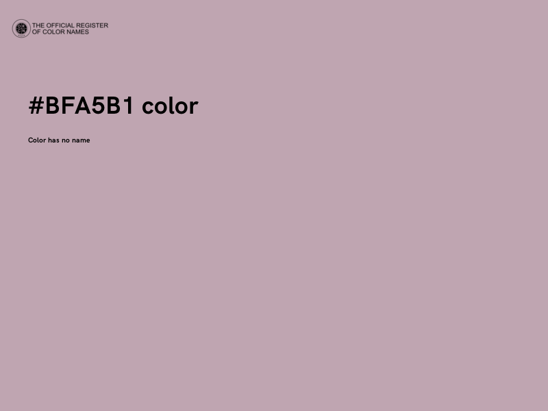 #BFA5B1 color image