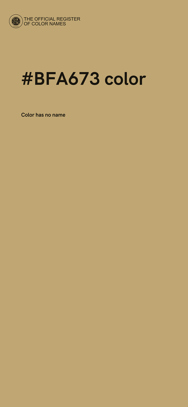 #BFA673 color image