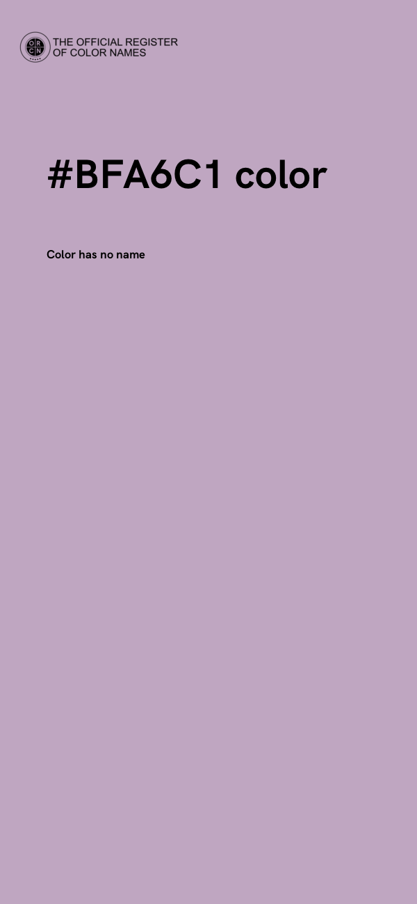 #BFA6C1 color image