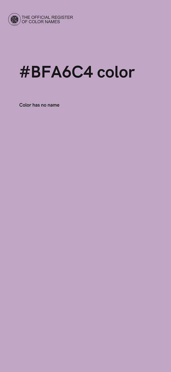 #BFA6C4 color image