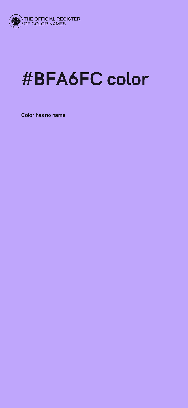 #BFA6FC color image