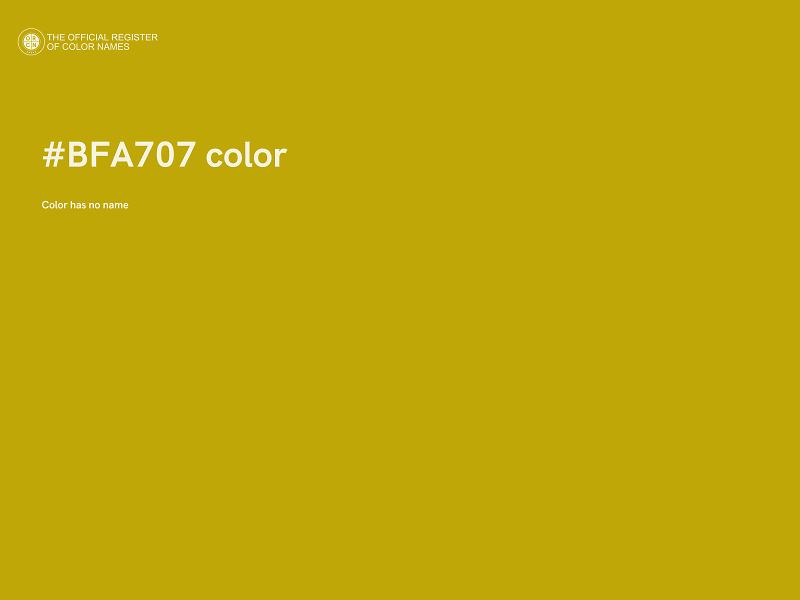 #BFA707 color image