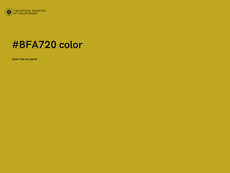 #BFA720 color image