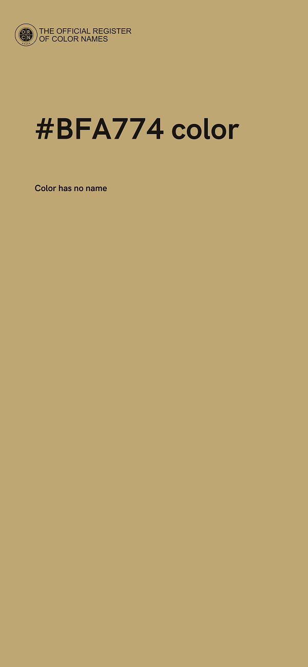#BFA774 color image