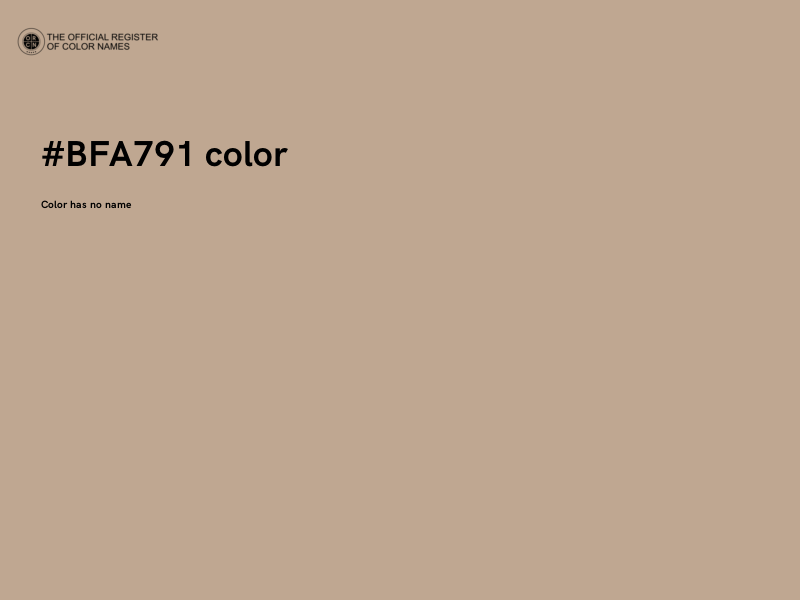 #BFA791 color image