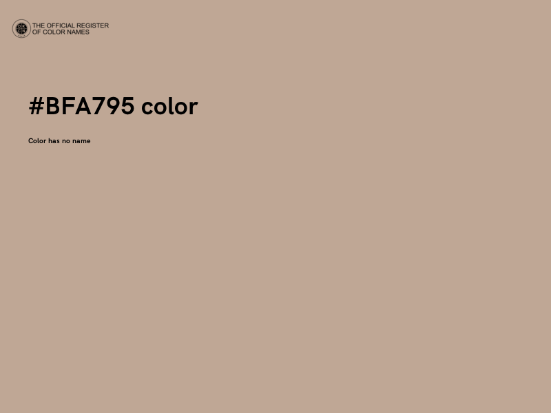 #BFA795 color image