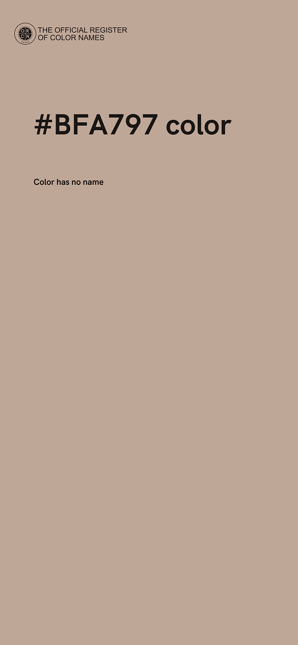 #BFA797 color image