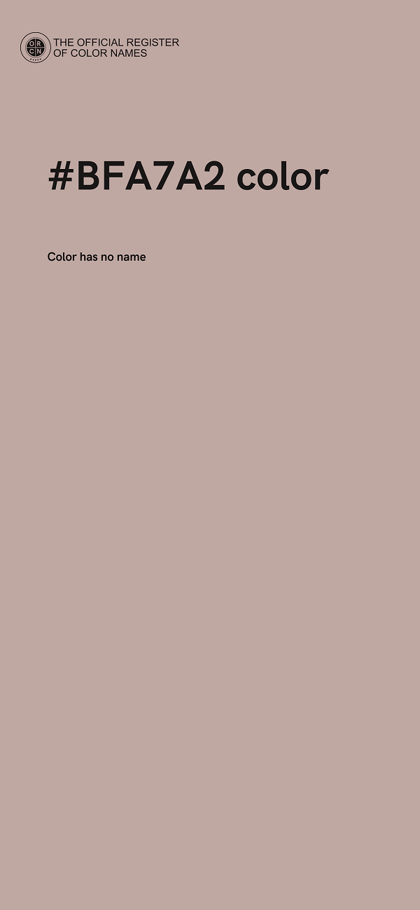 #BFA7A2 color image
