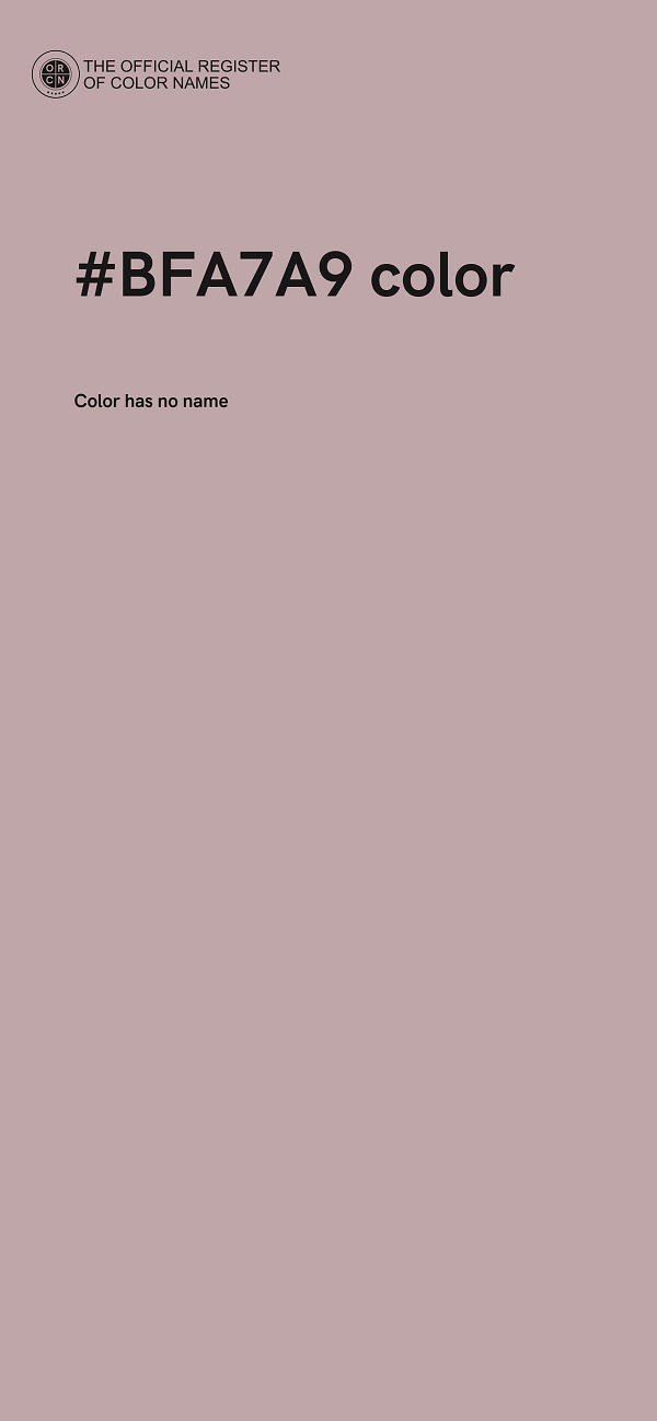 #BFA7A9 color image