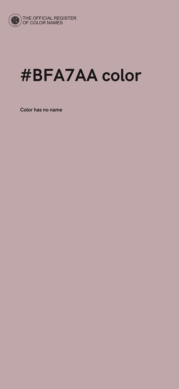 #BFA7AA color image