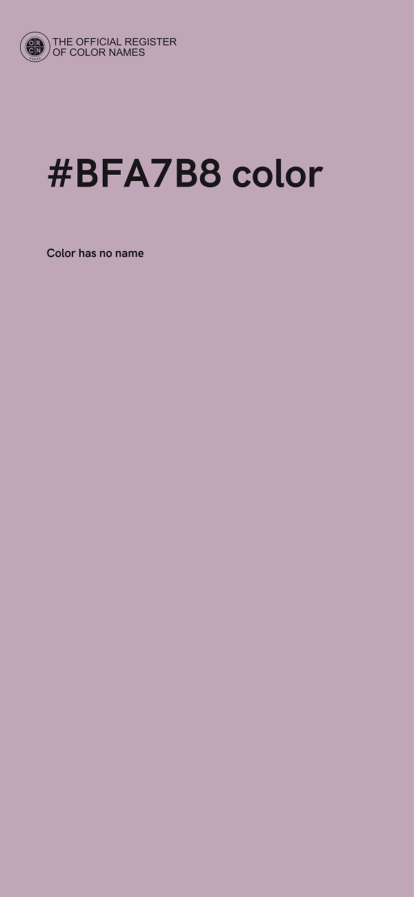 #BFA7B8 color image