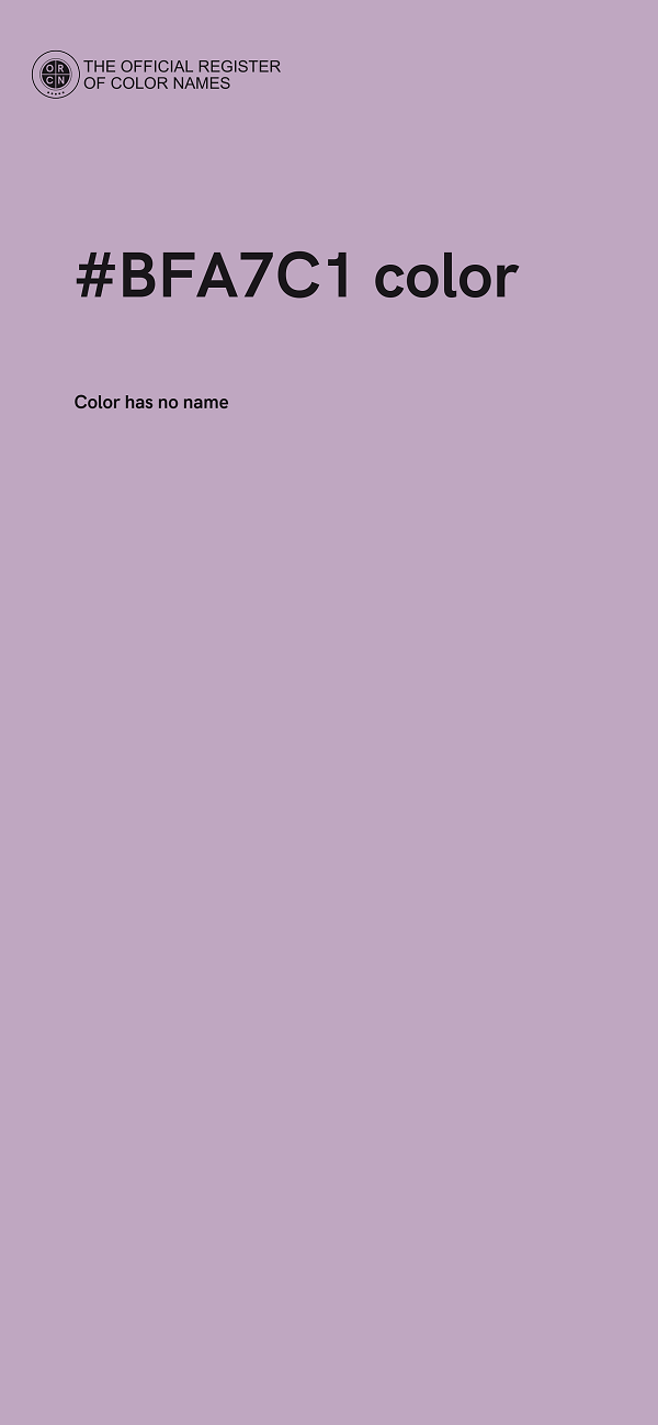 #BFA7C1 color image
