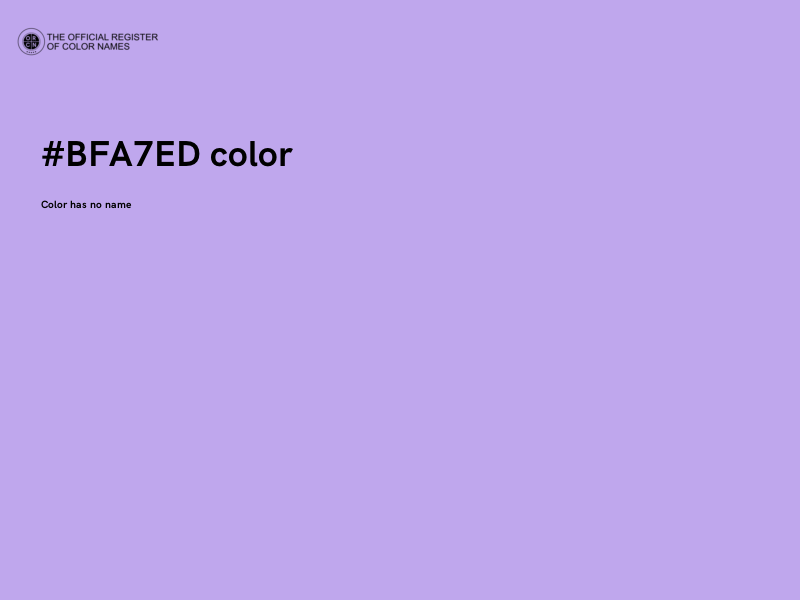 #BFA7ED color image